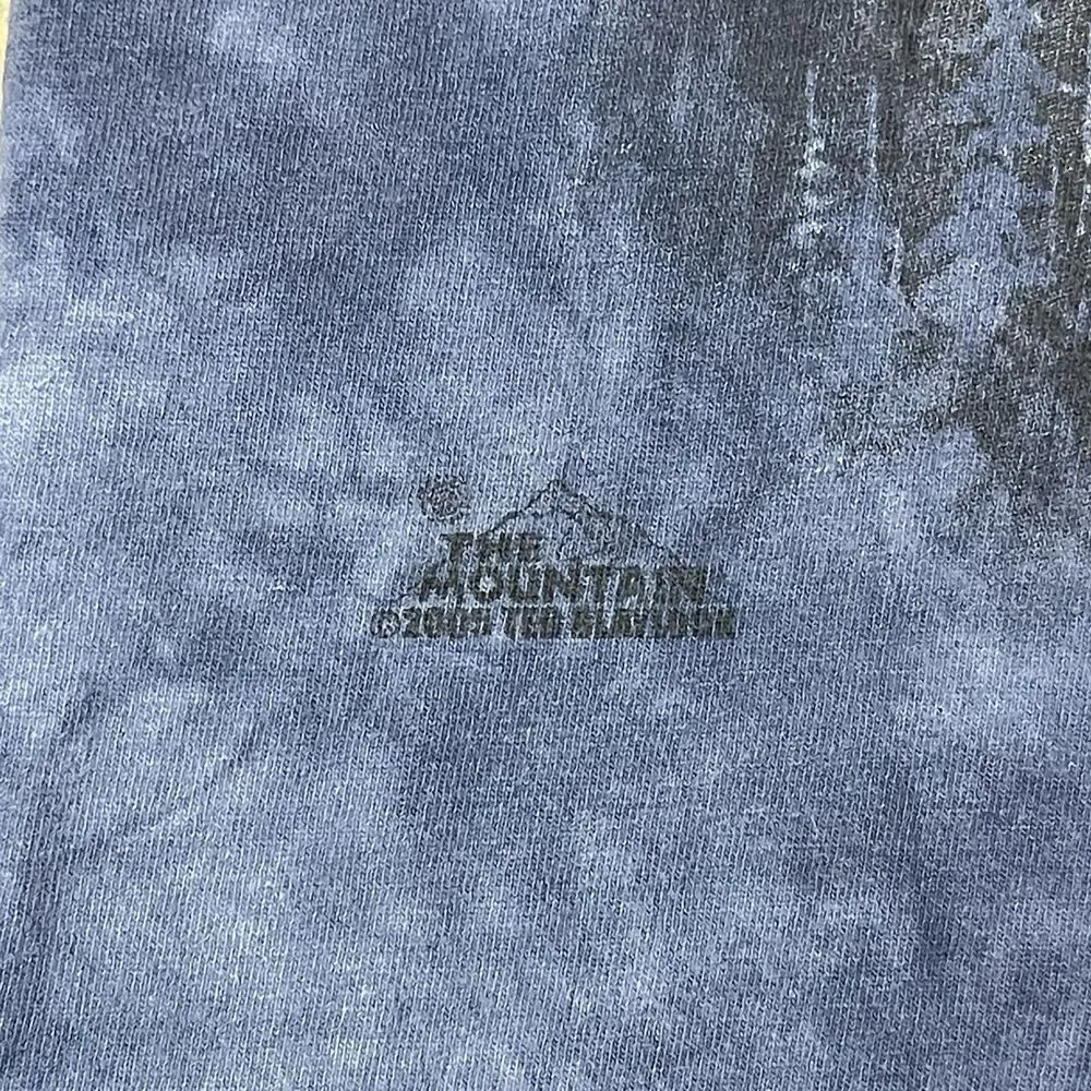 The Mountain Shirt Mens Small Blue Support Our Troops Graphic Print Vintage 2005